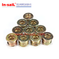 Hexagon Slotted Flat Head Threaded Insert Nuts for Wood